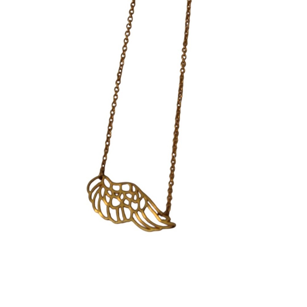 Golden Wing‎ Pendant Necklace